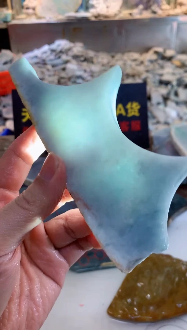 翡翠裸石0朗0翡翠珠宝265