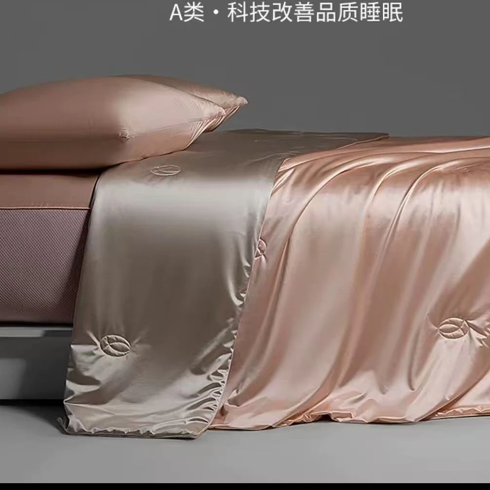 孙大漂亮高档纯色双面夏被抗菌空调被子夏季薄款面膜油光夏凉被