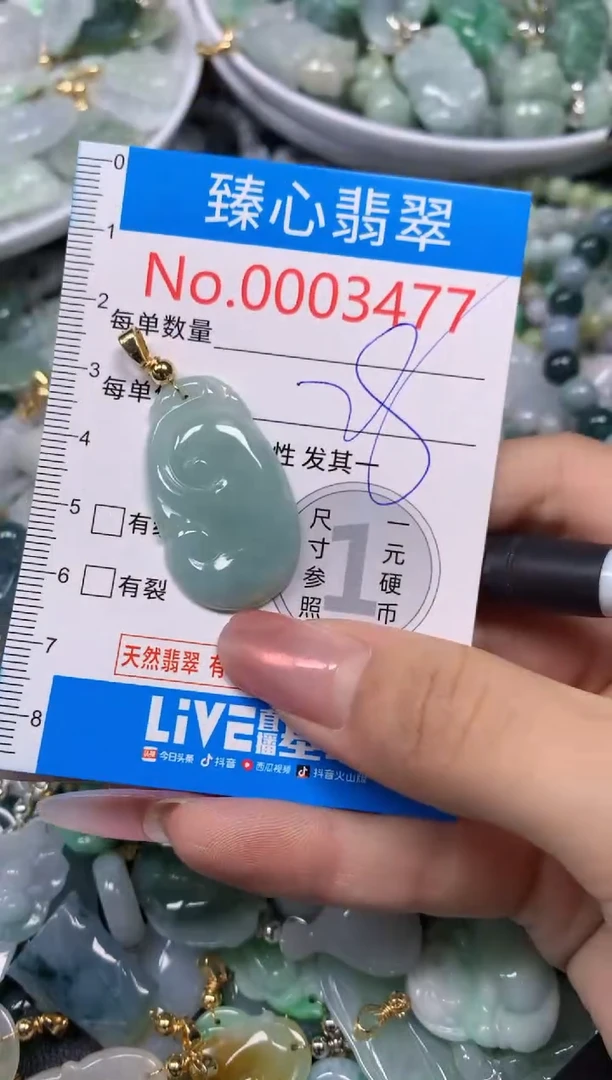 【闪购商品】翡翠颈饰未镶嵌含绳0003477