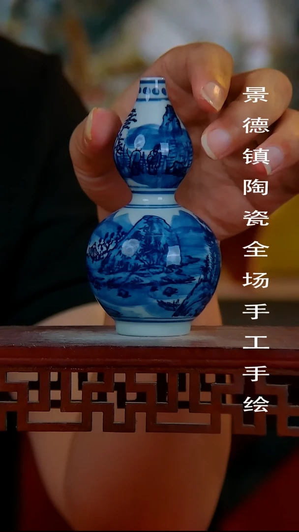 摆件景德镇陶瓷 全场手工手绘