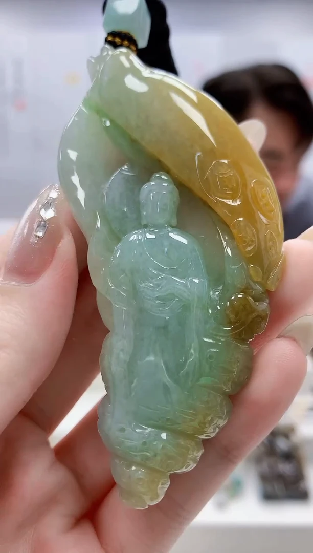 未镶嵌定制翡翠5060jw-毛货挂件63