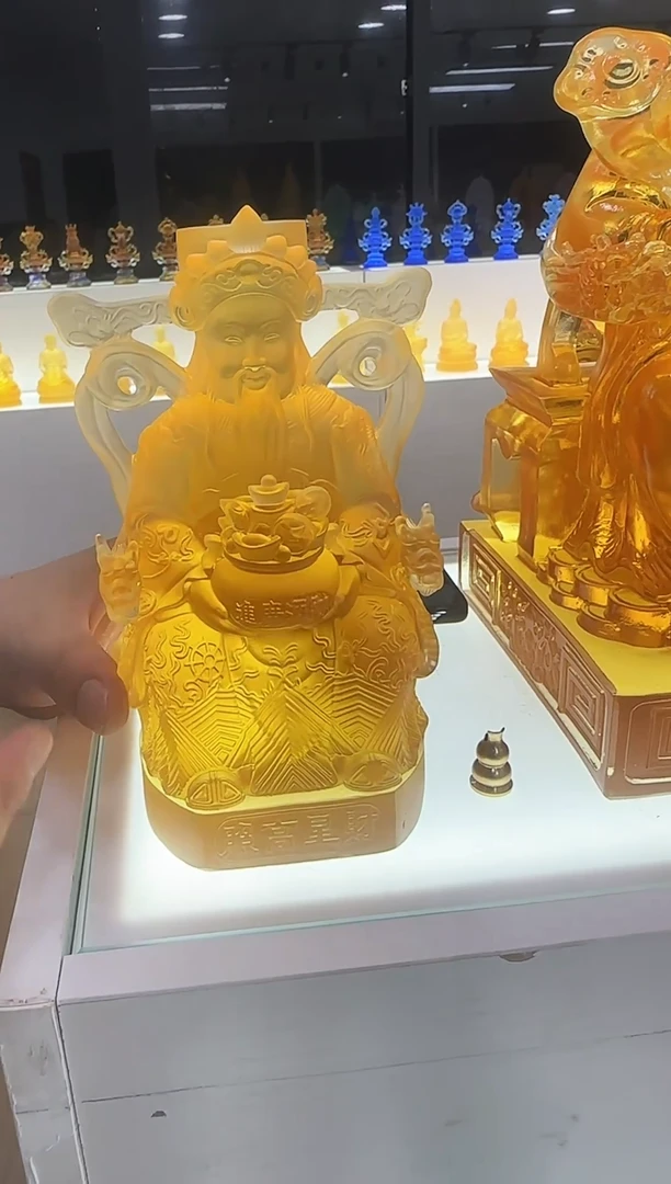 手工艺品琉璃古法琉璃财神
