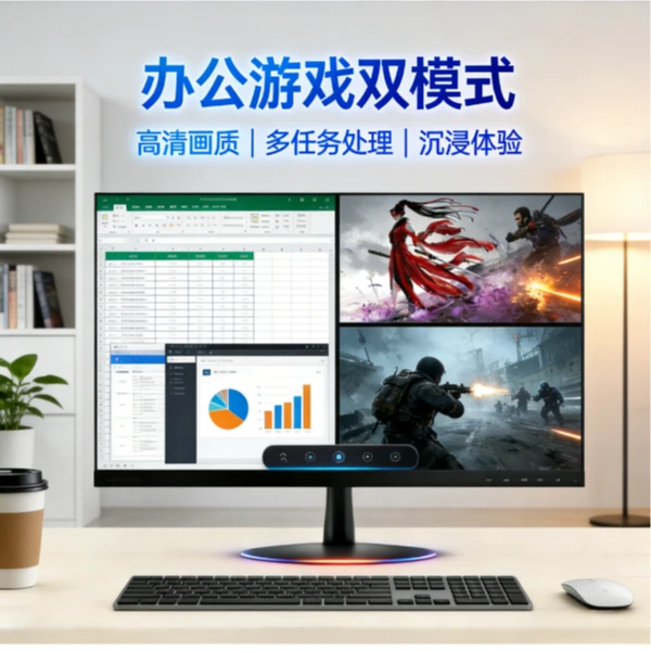 20寸高清游戏办公双模式显示器