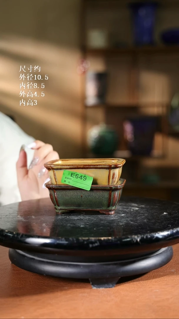 649     4寸聂角长方盆  2个