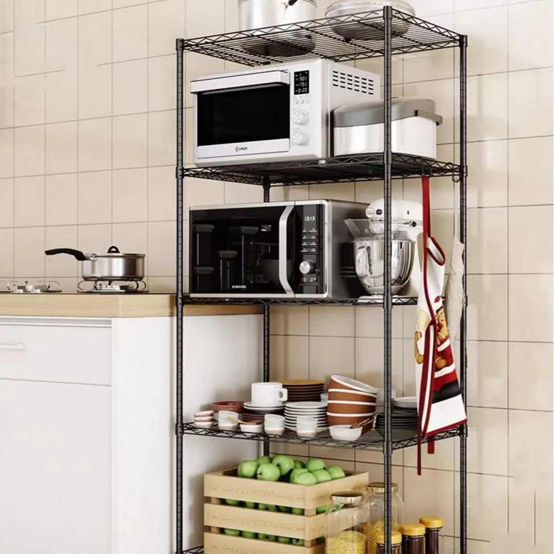 【库存】HOM9035五层碳钢置物架（90*35*170）