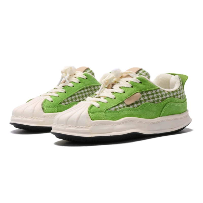 【单里板鞋】男女童真皮千鸟格溶解底贝壳头板鞋2803