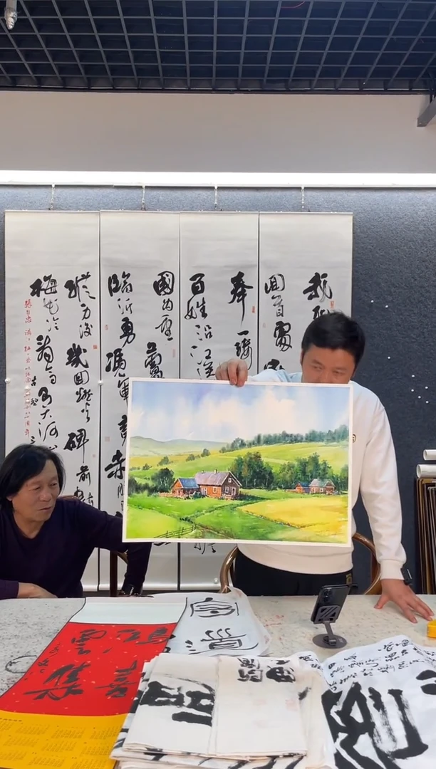国画文H大水粉作品