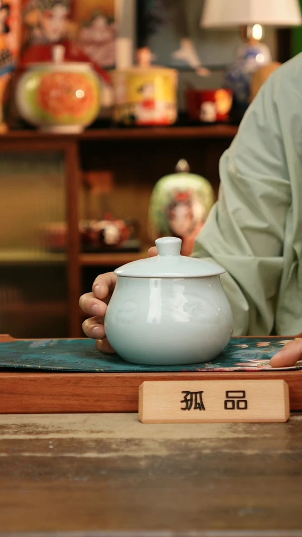 杯景德镇纯手工釉下彩精品茶具水杯