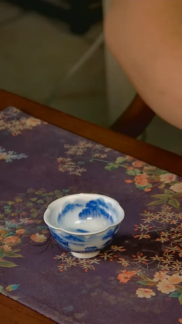 杯手工手绘杯杯很美丽