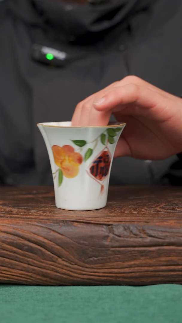 【闪购商品】瓷片997寻一缕瓷香杯釉下手工手绘瓷器