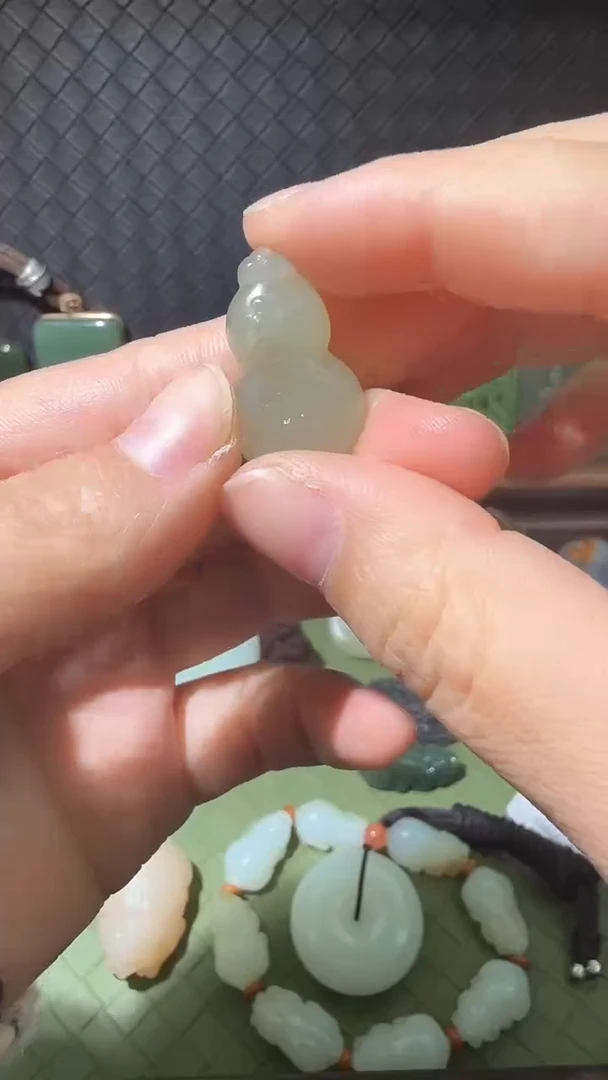 吊坠(不含链)未镶嵌和田玉和田玉福禄葫芦吊坠（发一）