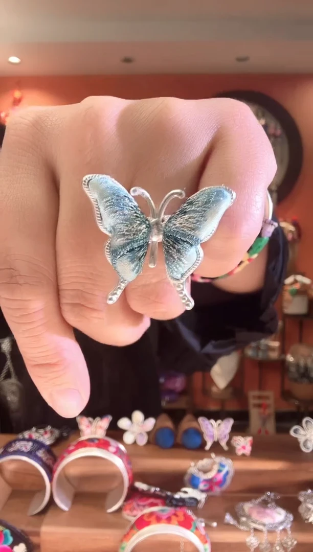 非遗手工苗绣刺绣首饰134