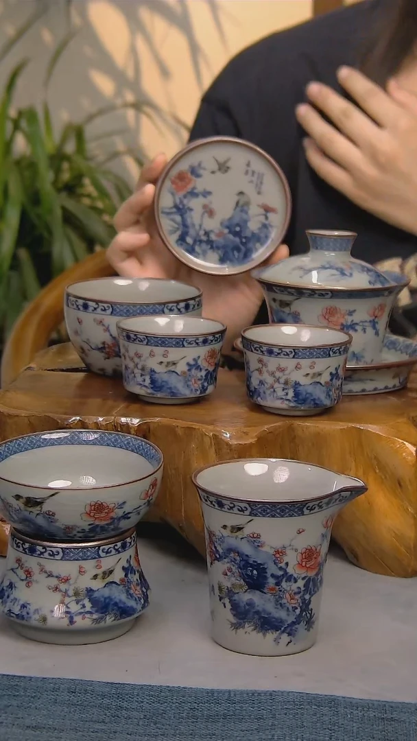 简装家用款7件套 老陶泥开片纹陶瓷茶具