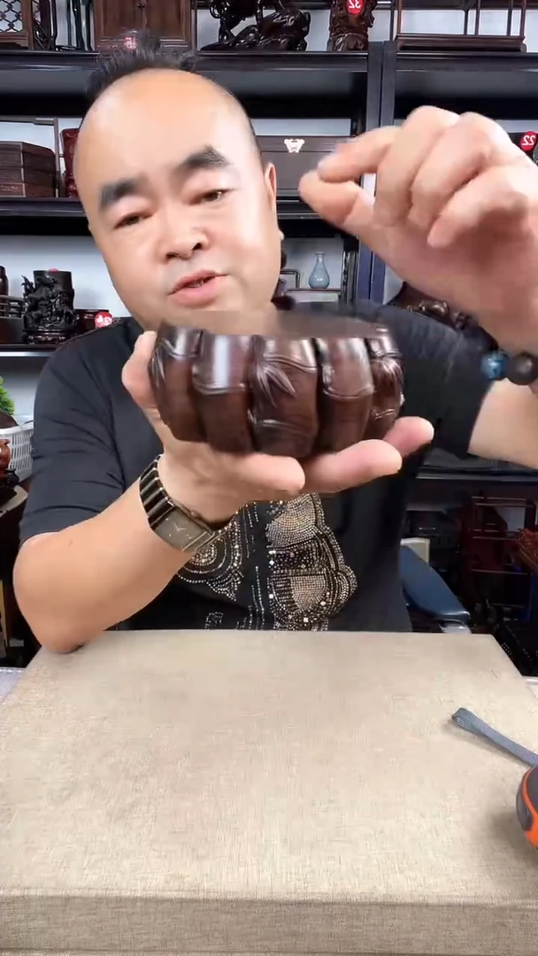 木竹节圆老李红木工艺品