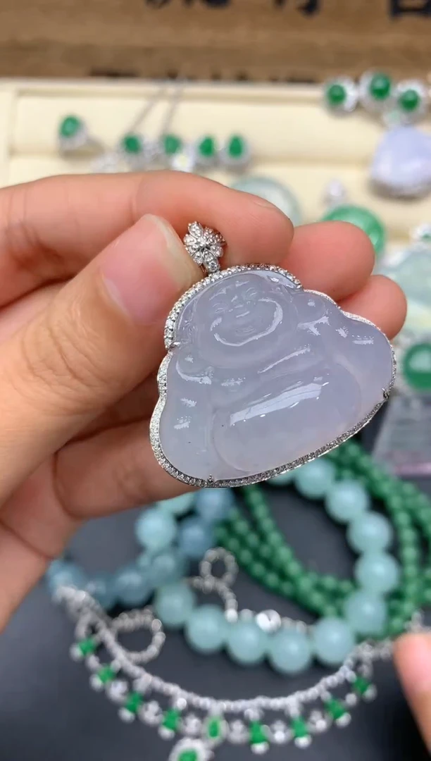 【闪购商品】翡翠颈饰18K金镶嵌105-中国好珍宝