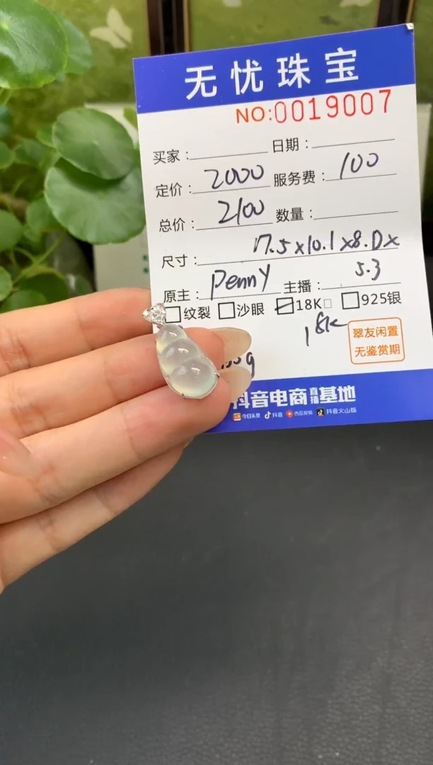 18K金镶嵌定制翡翠九*娘E783
