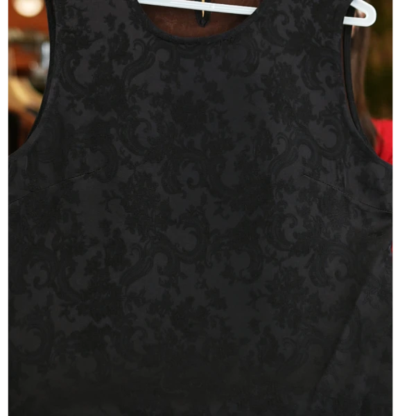 锦纹紫意《非遗美学》1187圆领无袖百搭双面穿上衣薄款