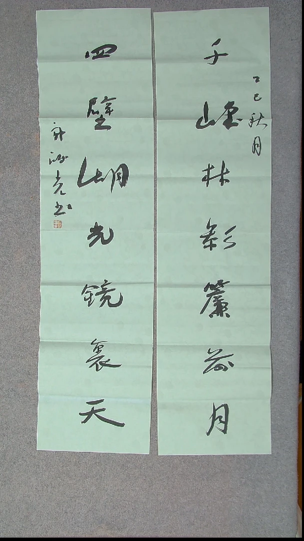 书法郭鸿光  银川八平尺138*34*2