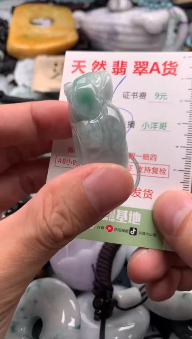 翡翠未镶嵌吊坠(不含链)1