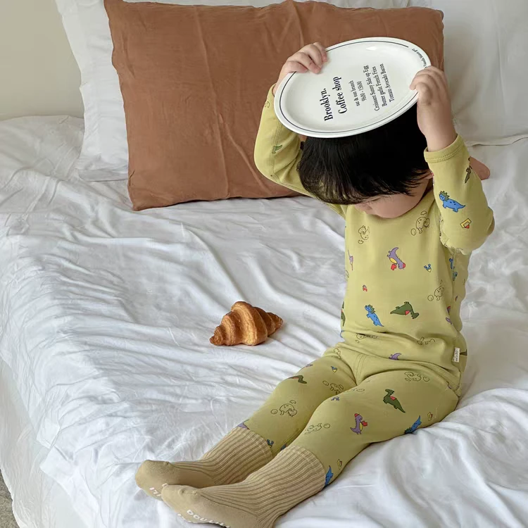 卡通保暖A类保暖，吸湿排汗秋衣裤秋裤印花打底秋季