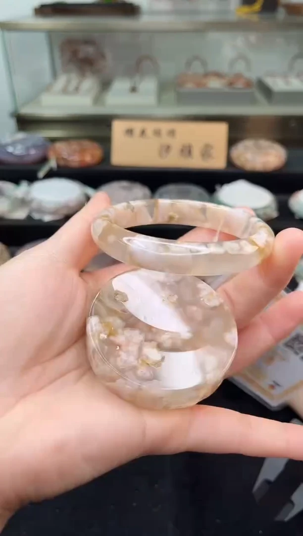未镶嵌手镯石英质玉58圈口（赠品镯心）642788