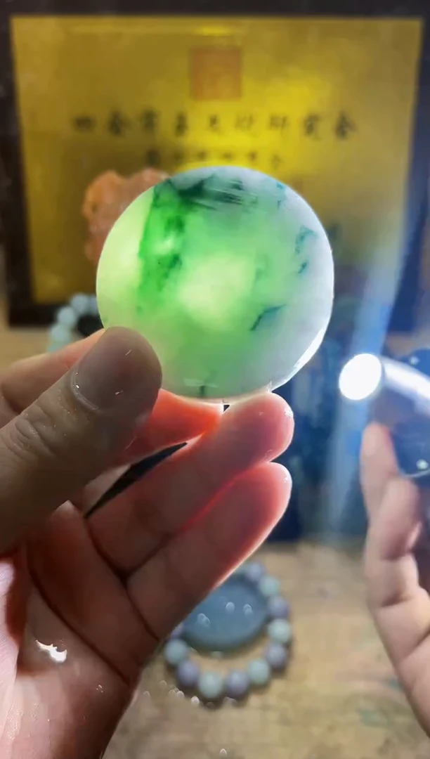 未镶嵌挂件翡翠A货常星7812
