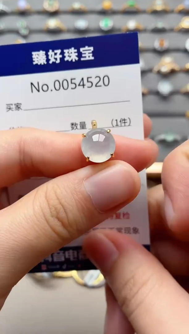 银S925镶嵌戒指翡翠1