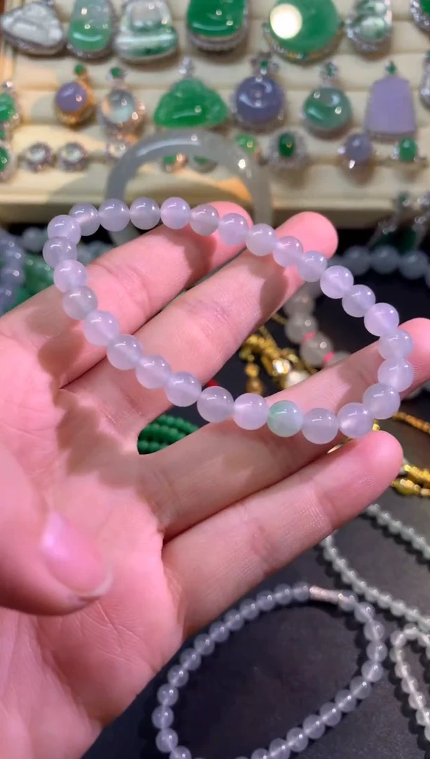 未镶嵌手串翡翠手串|1000+50
