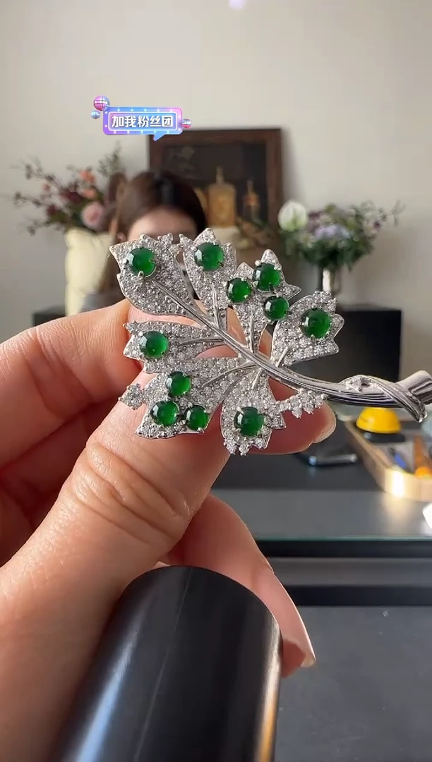 【闪购商品】翡翠吊坠(不含链)银S925镶嵌银镶