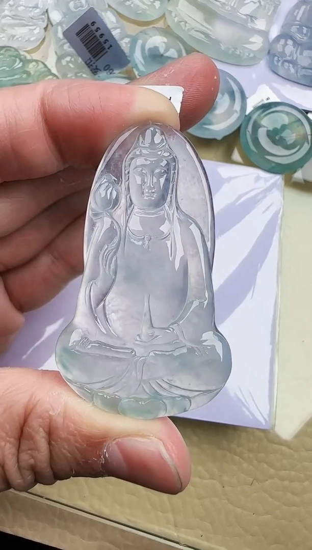 颈饰22K金镶嵌翡翠缅甸翡翠a货