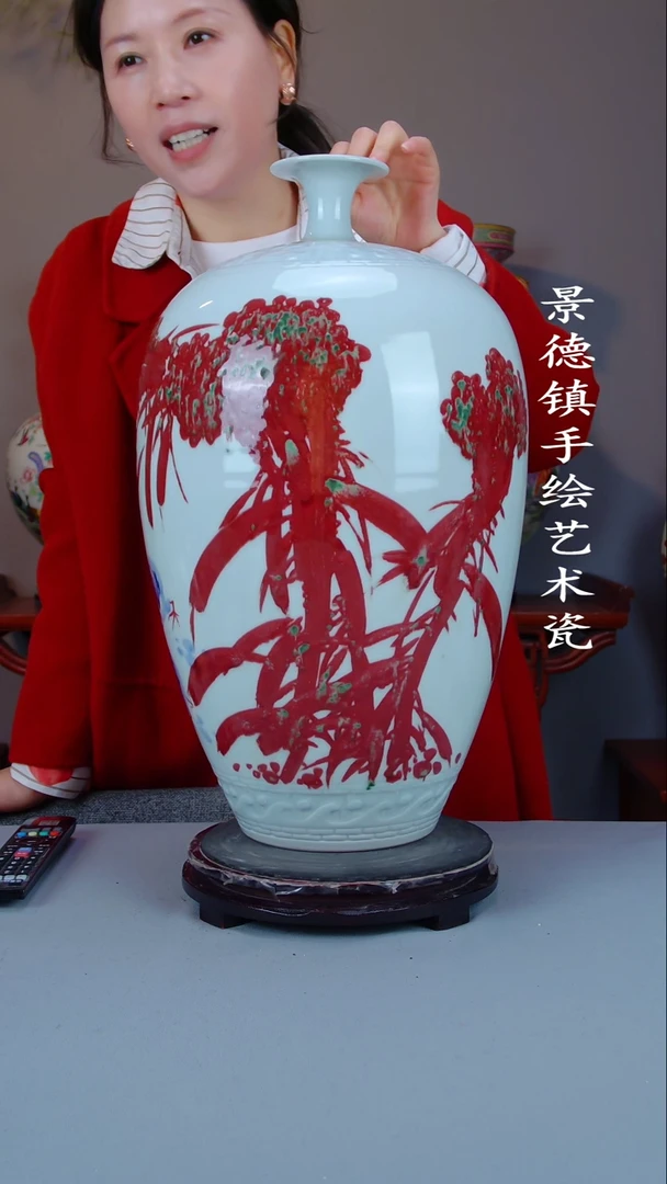 摆件陶瓷景德镇手工手绘陶瓷摆件62