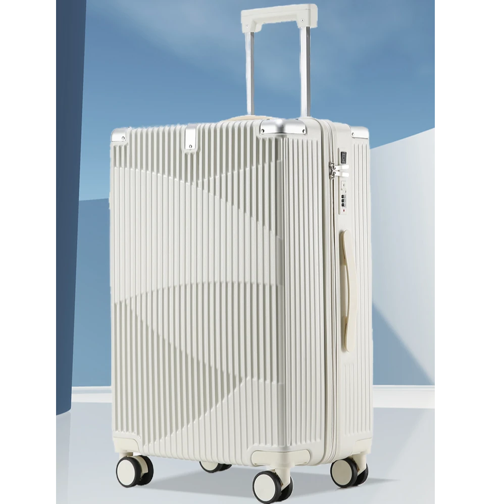 网红拉链多功能大容量行李箱女轻便拉杆箱学生加厚密码登机旅行箱