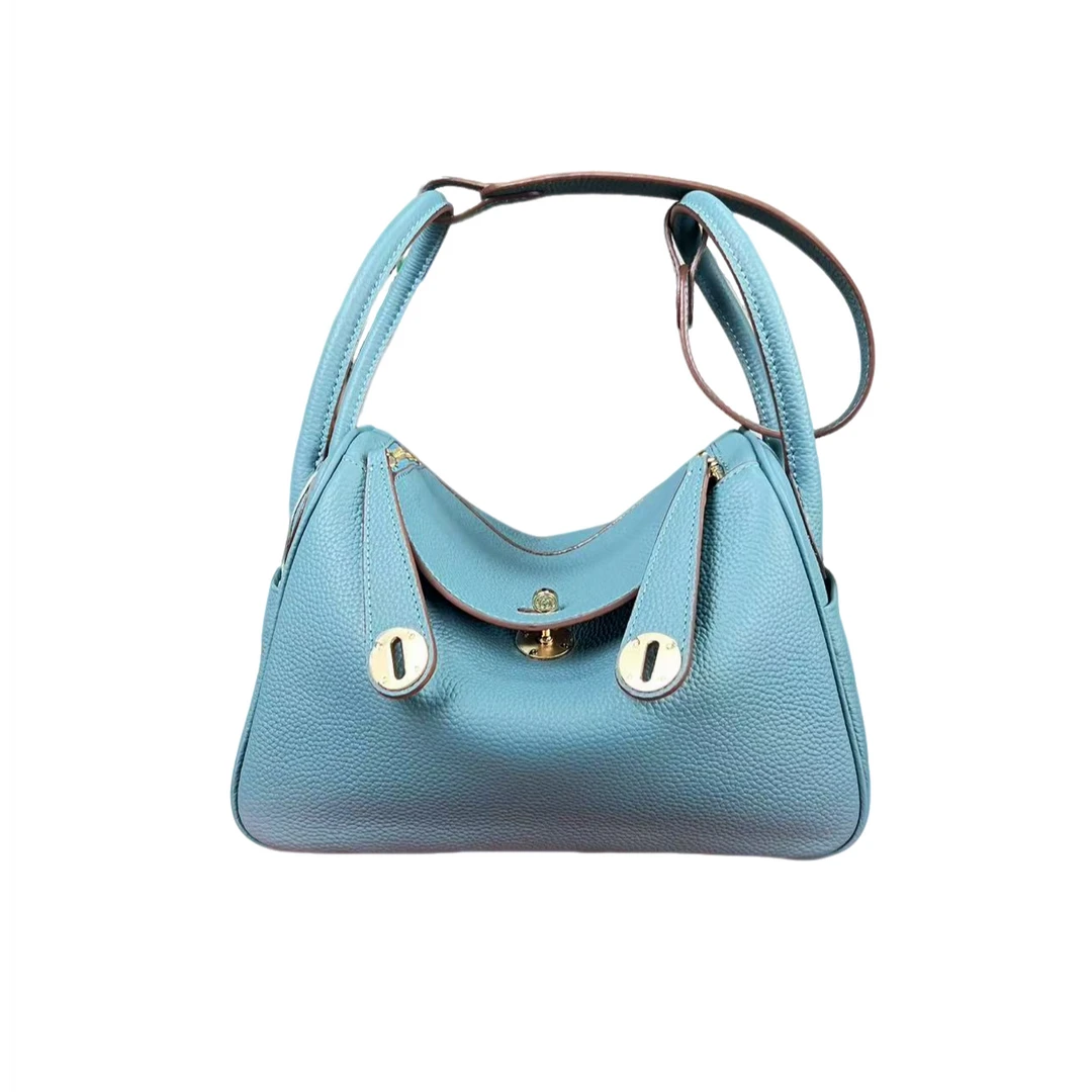 【茉丽芳华定制女包】真皮蜡线26/18/12尺寸琳迪女包轻奢时尚简约