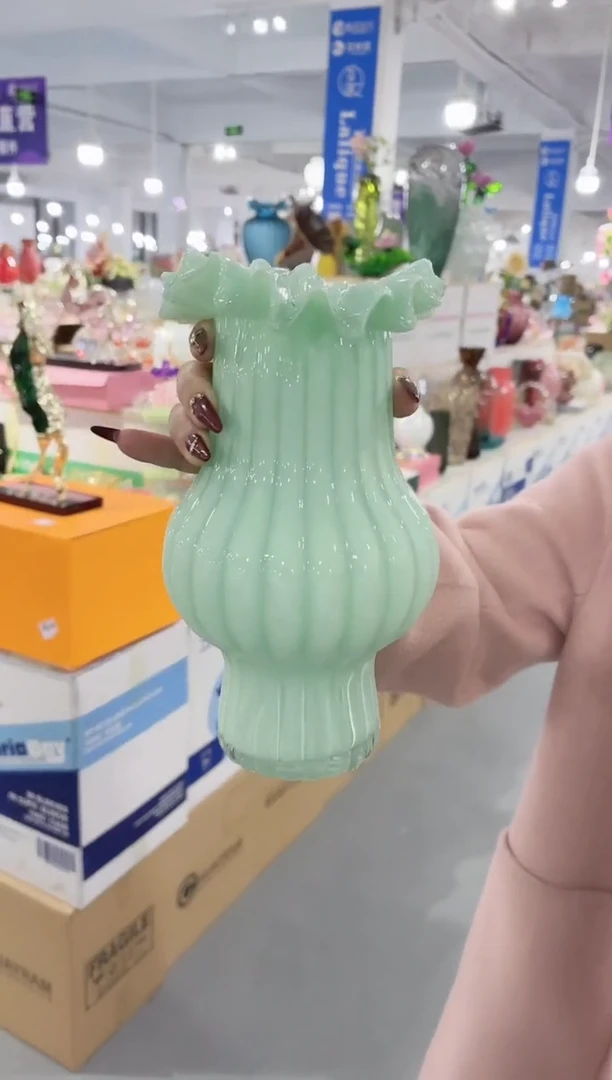 【闪购商品】玻璃唐总花瓶厂微瑕-NJCO