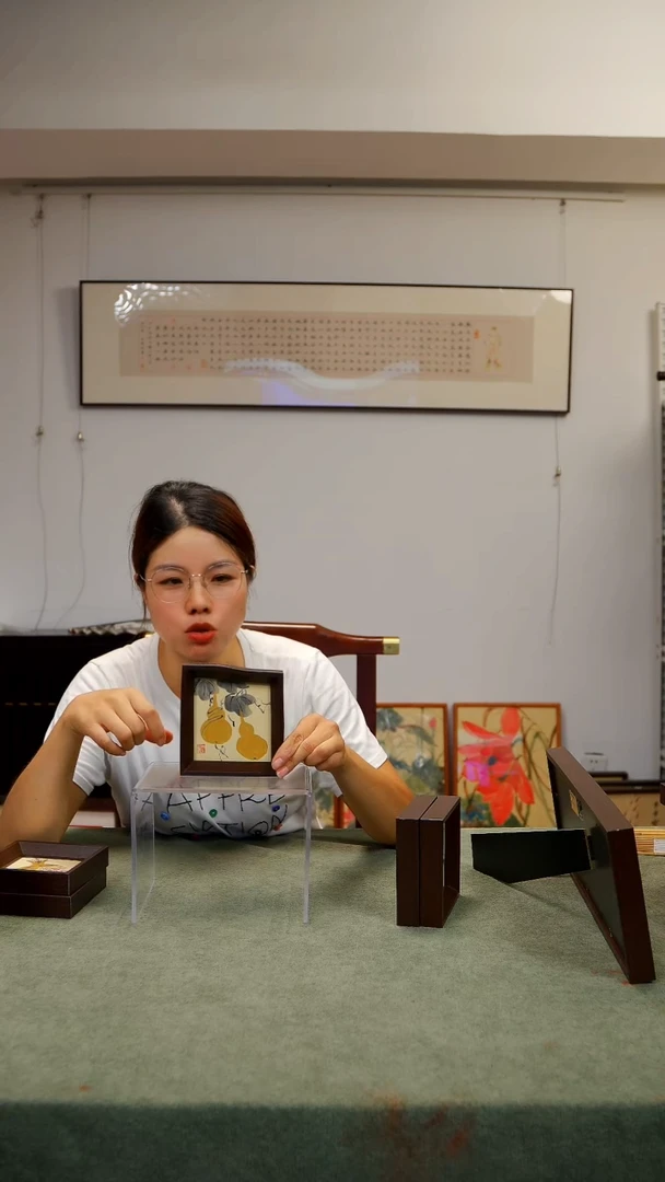 国画J-10*10CM手绘国画多样性 葫芦