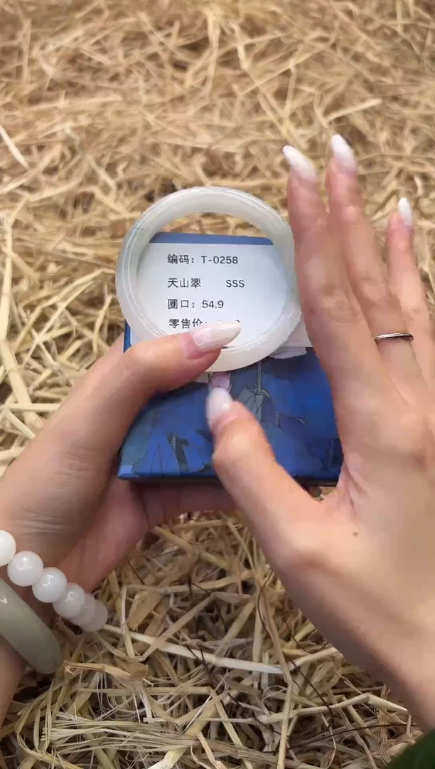 未镶嵌手镯石英质玉T0258-54.9