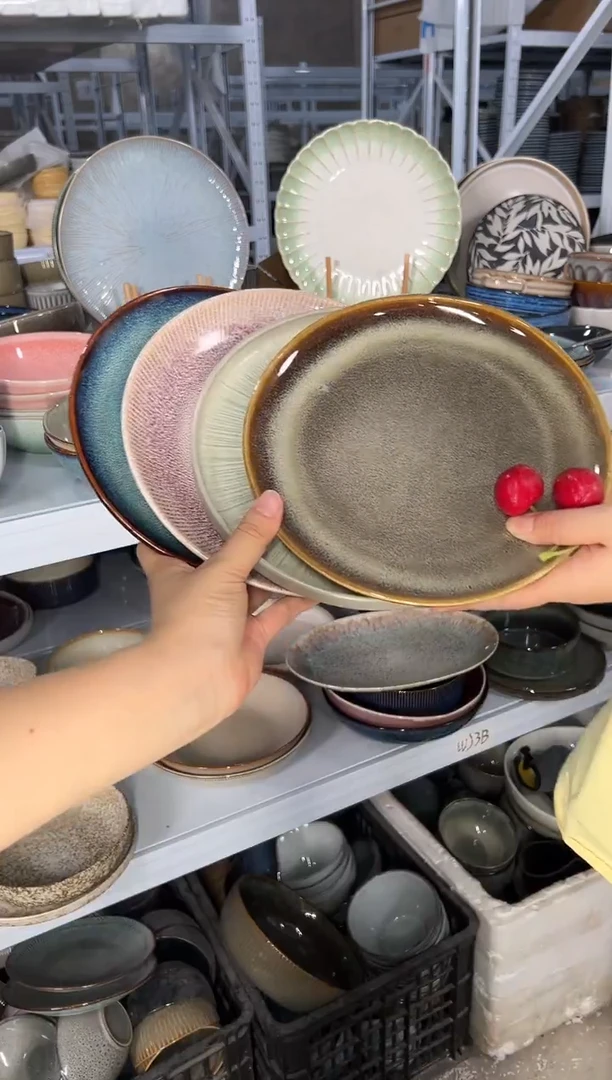 陶瓷外贸尾货瑕疵满20包邮X4 小盘