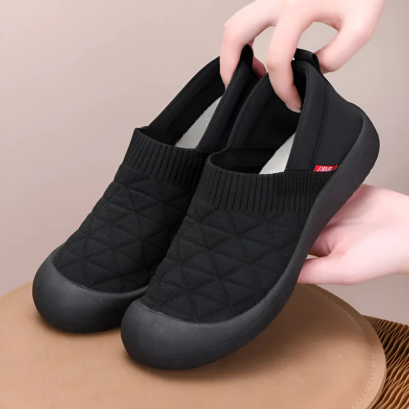 2025新款爆款高帮妈妈鞋软底防滑棉鞋