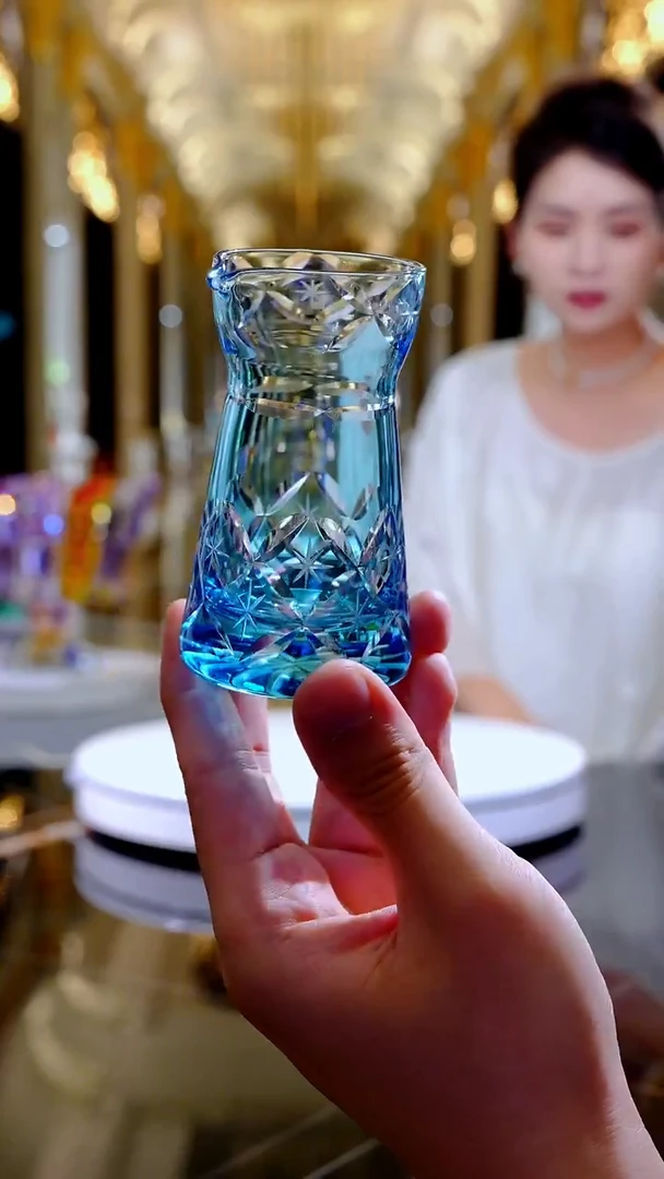 琉璃摆件WG0459刻花分酒器