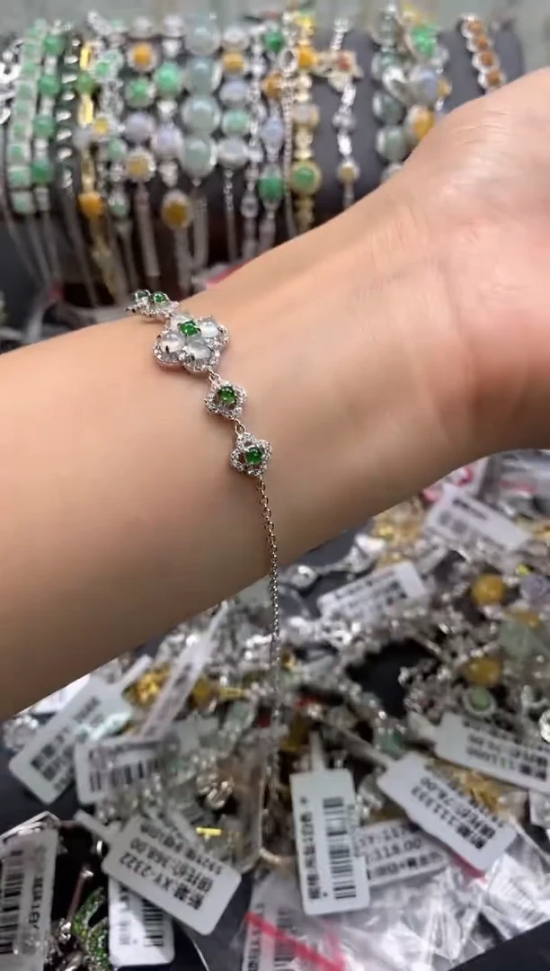 【闪购商品】翡翠戒指银S925镶嵌111111111     1