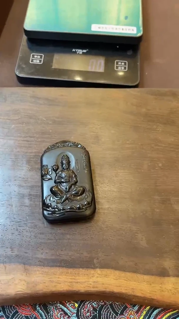 和田玉未镶嵌颈饰和田玉挂件荷花观音M016