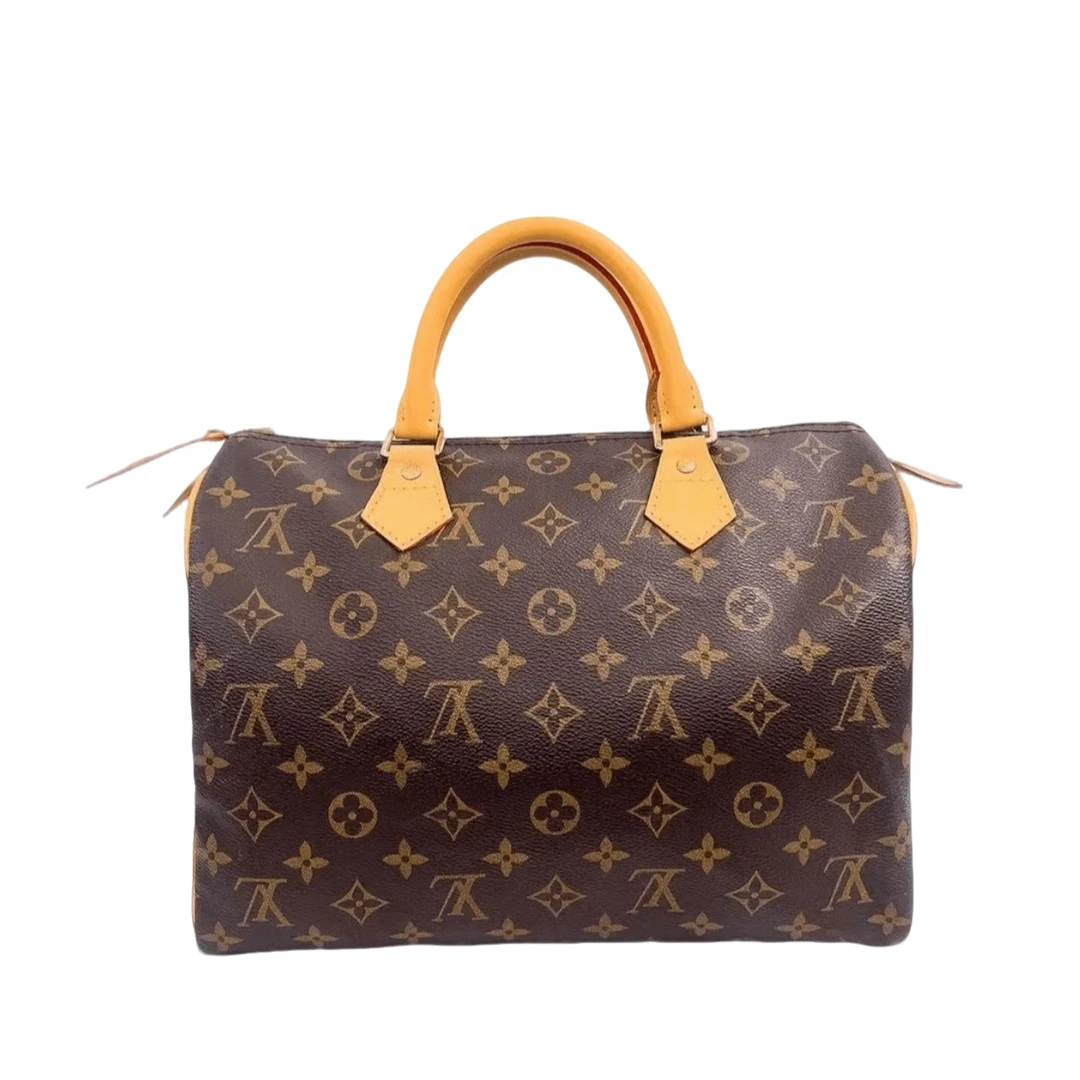99新 LV LouisVuitton路易威登speedy25枕头包后换植鞣革自达