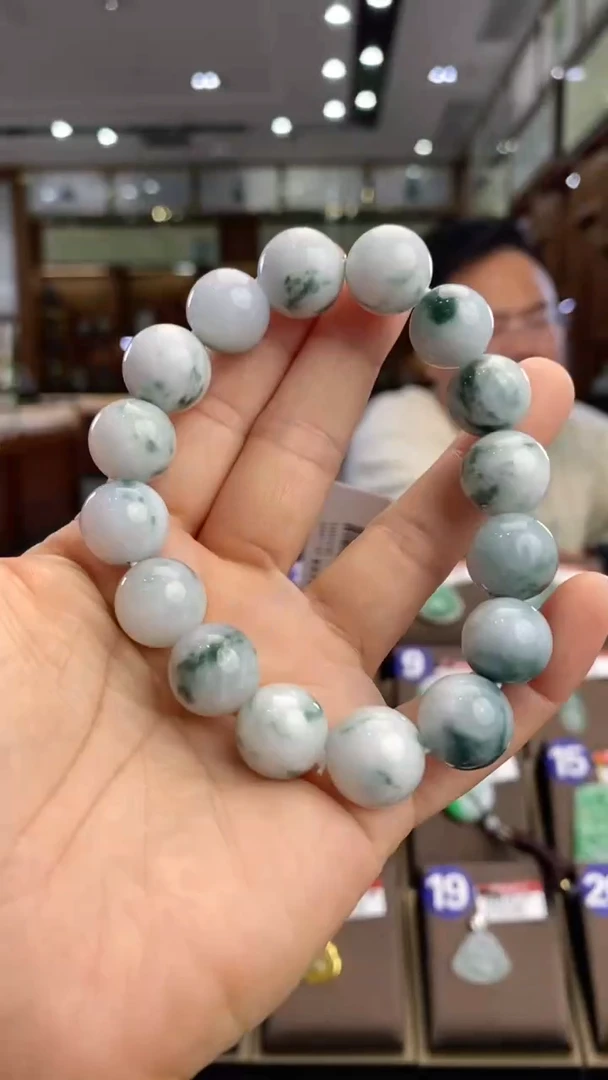 翡翠未镶嵌颈饰手串14.2mm