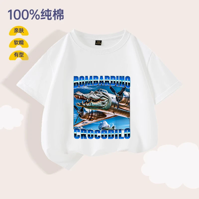 亲子装纯棉短袖短袖女吸汗男童纯棉女童T恤半袖休闲夏装帅气上衣