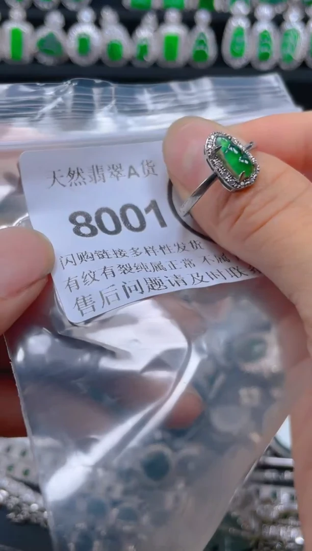 翡翠未镶嵌颈饰8001