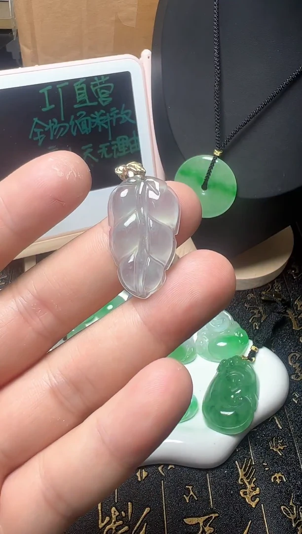 颈饰未镶嵌翡翠所见即所得，一图一物