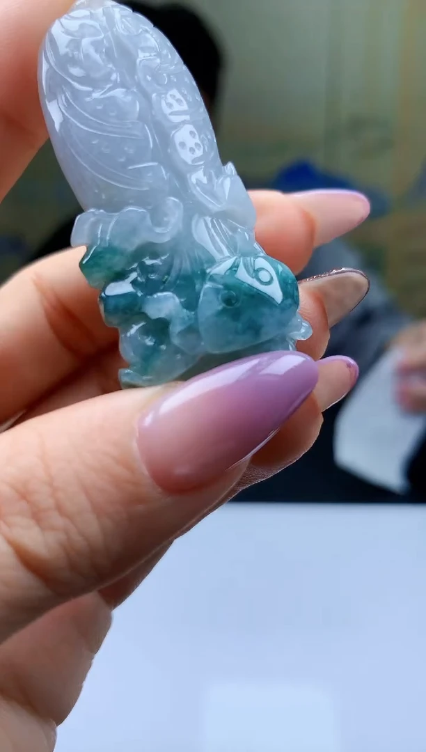 【闪购商品】定制翡翠未镶嵌4917ty-毛货挂件71