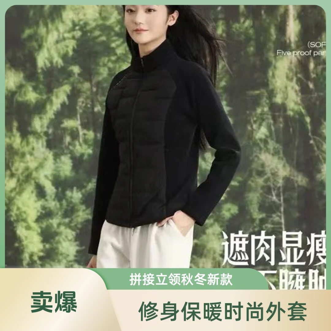 女装立领防风薄款上衣休闲风短款保暖轻职风