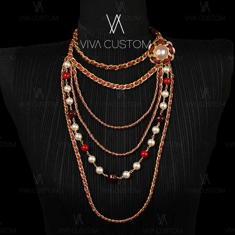 铜合金项链 （精工系列）时尚小香风红尘项链