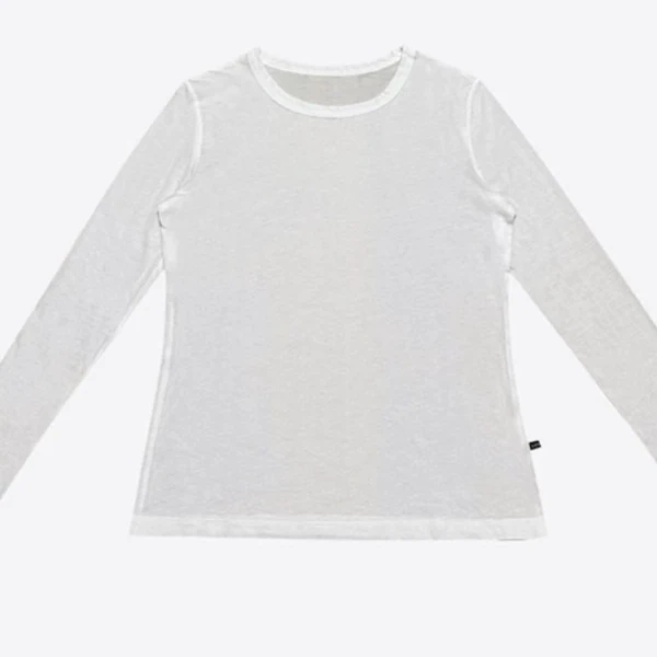 【欢 四季t】四季长袖t纯色气质圆领内搭上衣（no退no换）